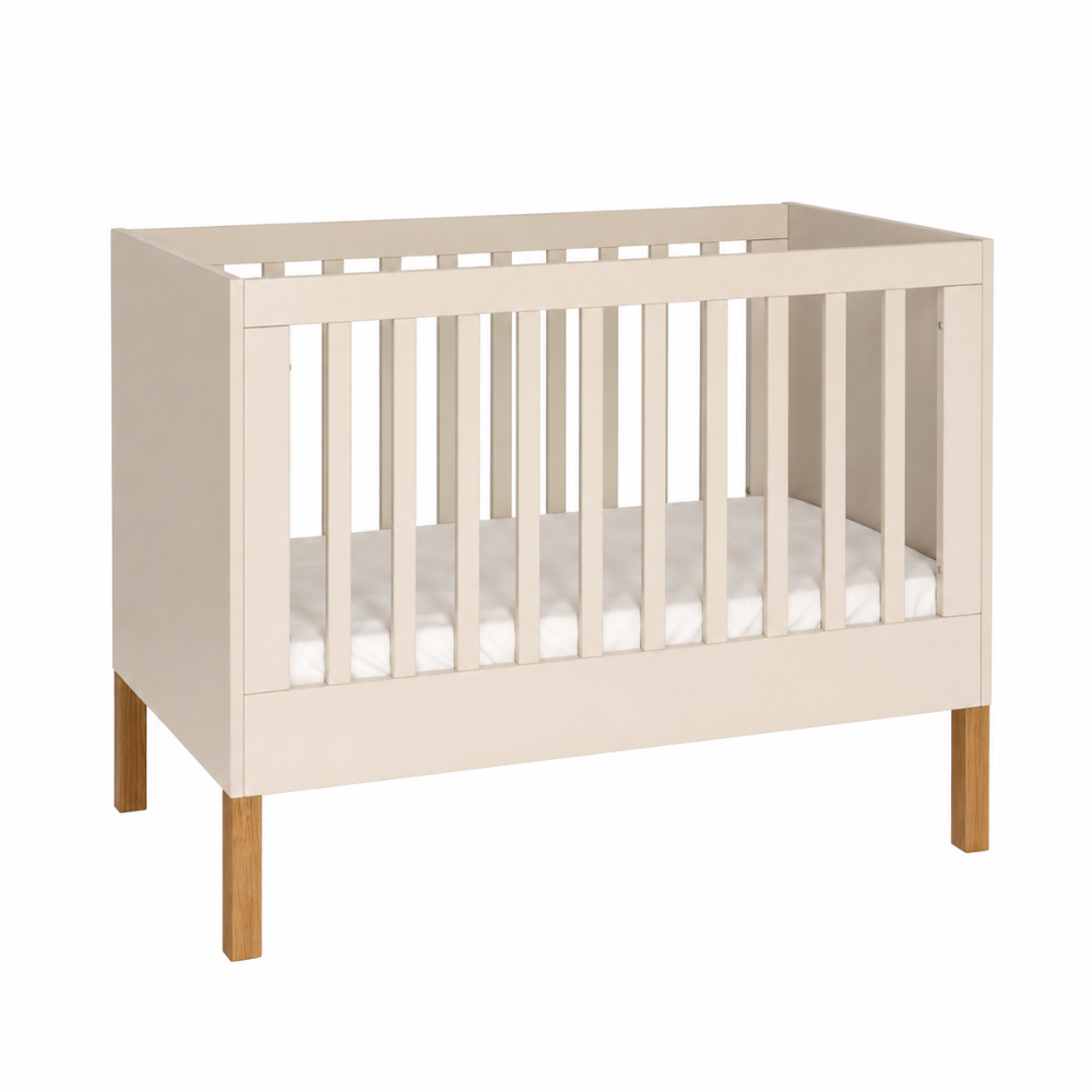 ATB ILA Babybett 120 × 60 cm mit Schutzgitter – Kaschmir – weitere Produktansicht 2