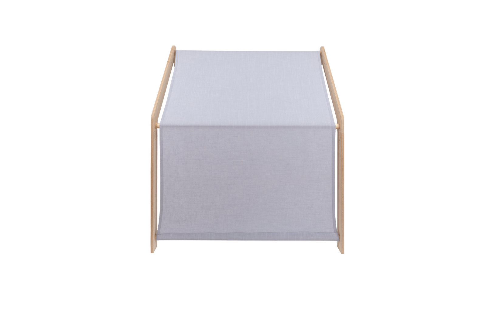 houten speelhuisje naturel met blauw dak voor kinderkamer