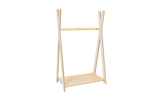Tipi Hanger on clothing small natural