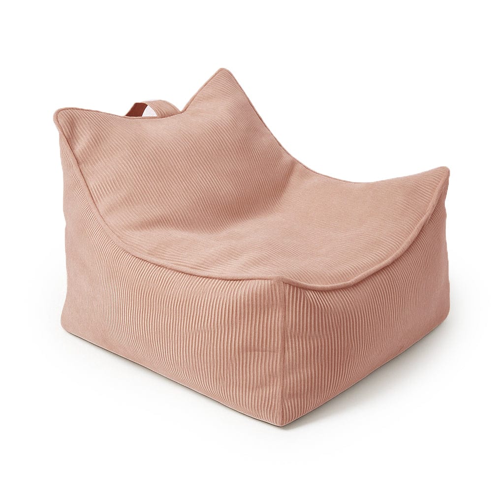 MeowBaby Slimcord ribstof kinderzitzak terracotta