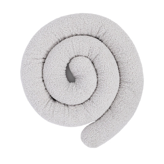 Babybett-Stoßstangenkissen - Safe Roll | Bearly Off White 400 cm