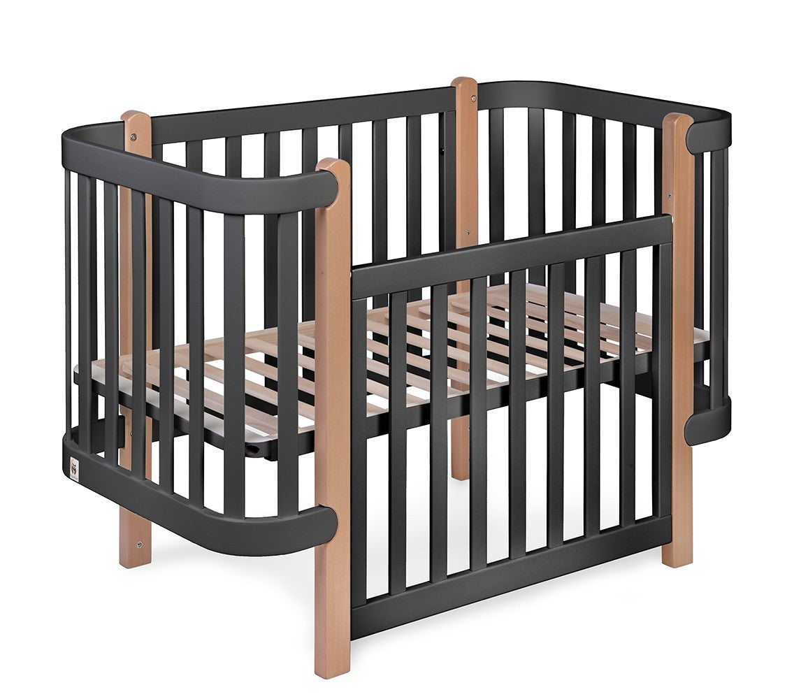 YappyÉtude Babybett – 120x60 cm – zusätzliches Produktfoto Anthrazit