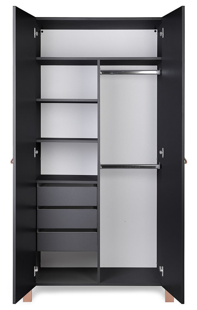 YappyÉtude Kleiderschrank – zusätzliches Produktfoto Anthrazit