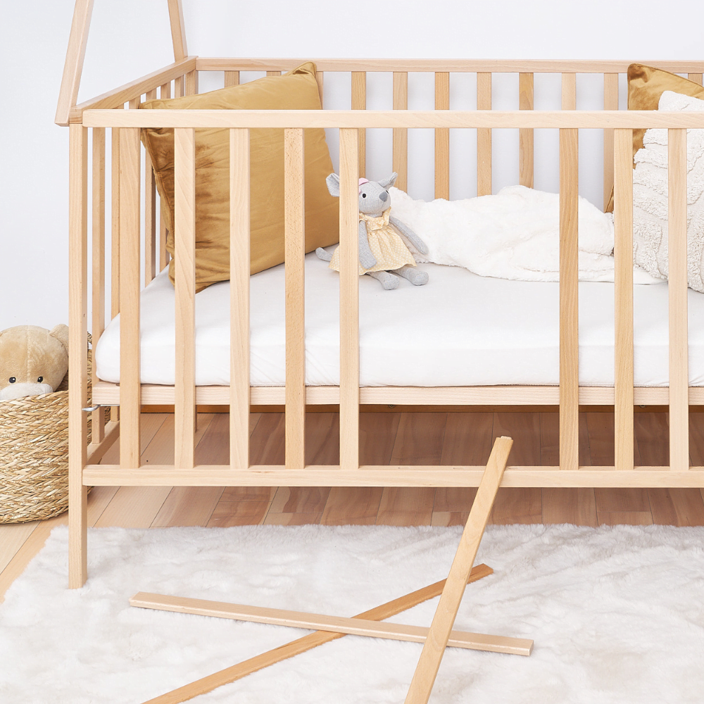 ATB TIPI Babybett 120 × 60 cm – Natur – weitere Produktansicht 3
