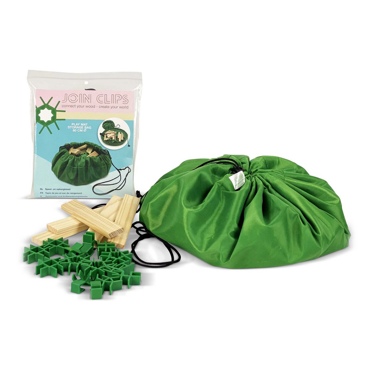 JOIN CLIPS speelkleed en opbergtas — Ø 60 cm