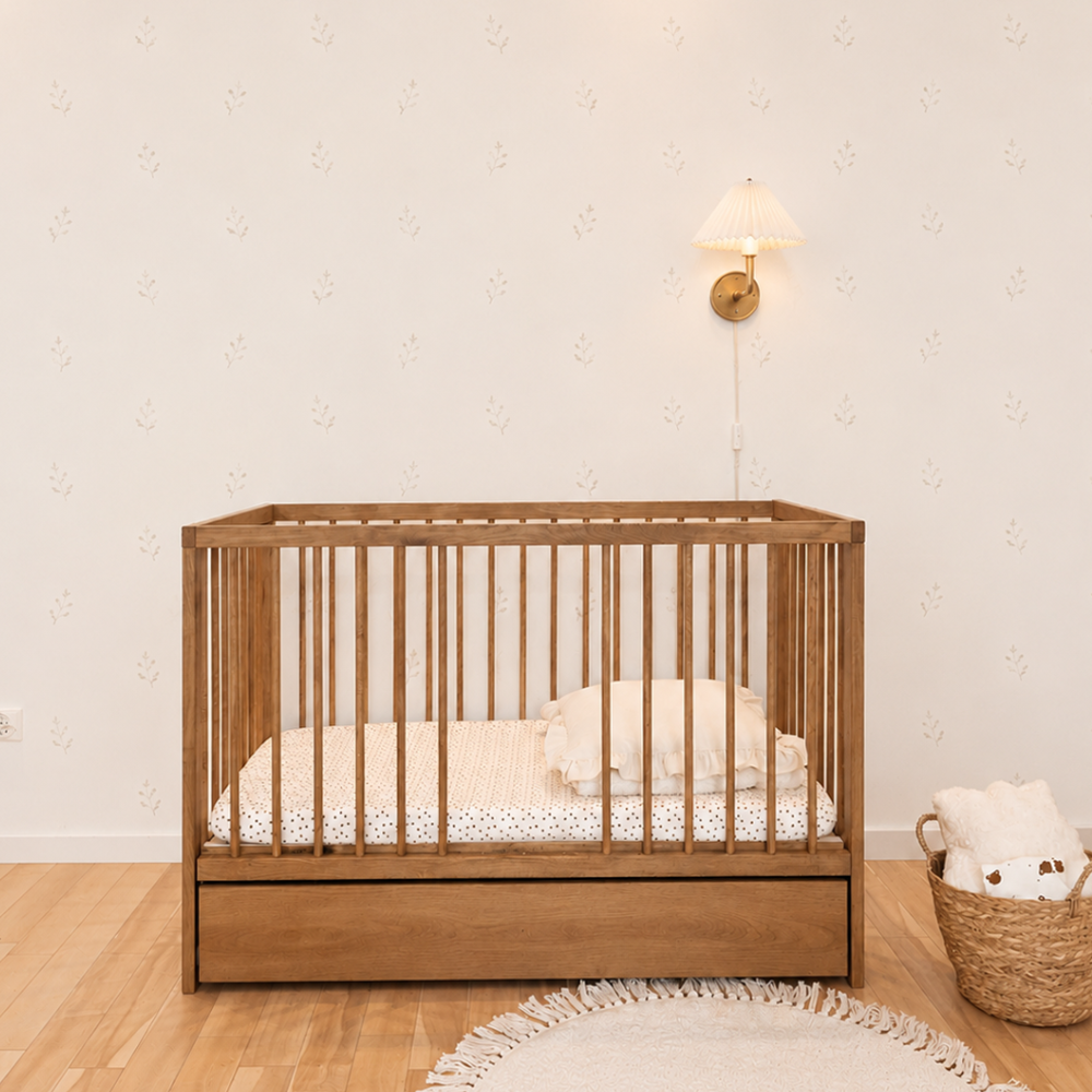 ATB DODI Babybett 120 × 60 cm mit Schublade – Eiche – weitere Produktansicht 7