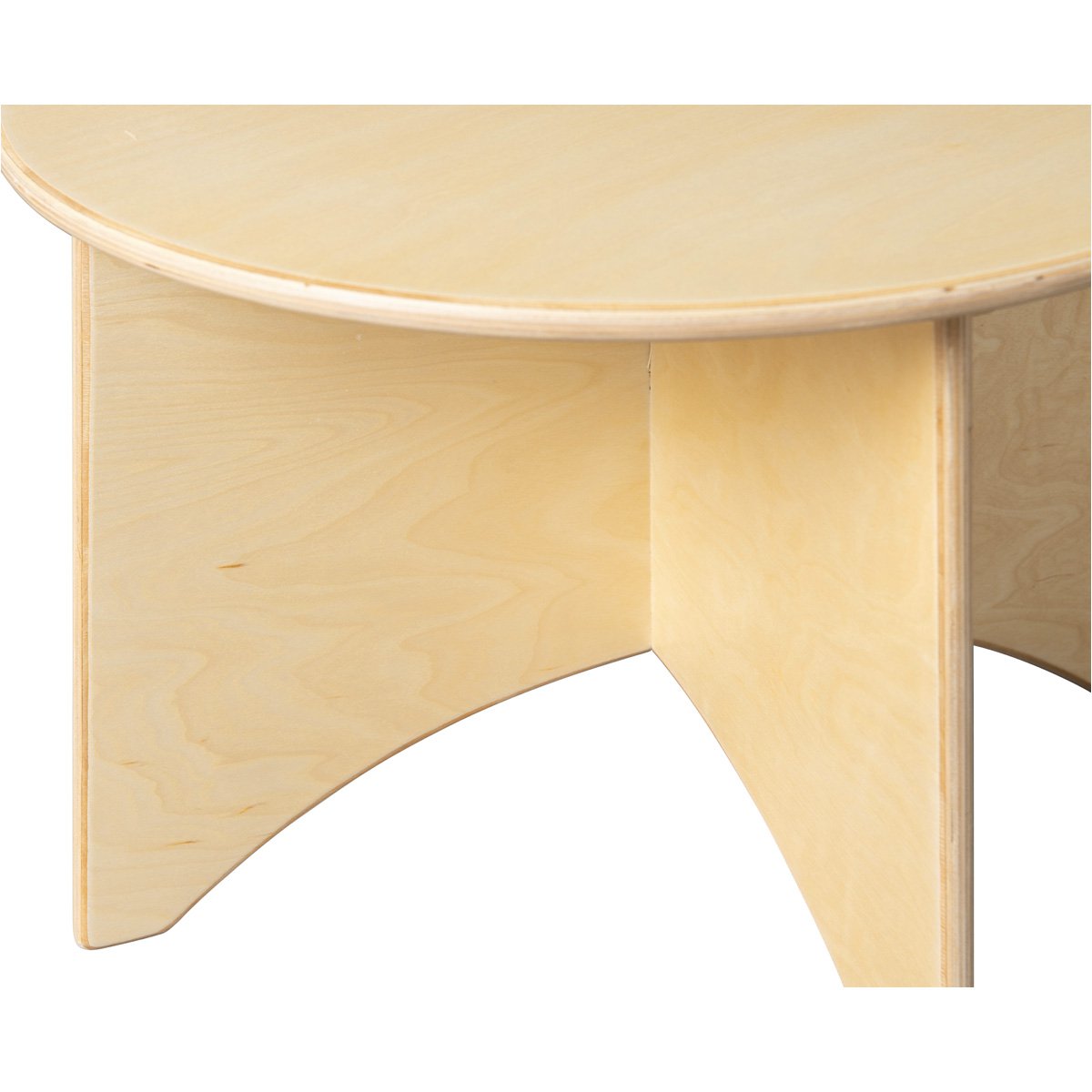 Van Dijk Toys houten Ronde tafel Apollo voor Peuters - Ø60cm hoogte 40cm - Naturel (kinderopvang kwaliteit)