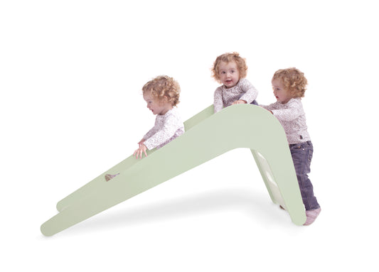 Jupiduu Indoor Kids Slide - Groene houten glijbaan