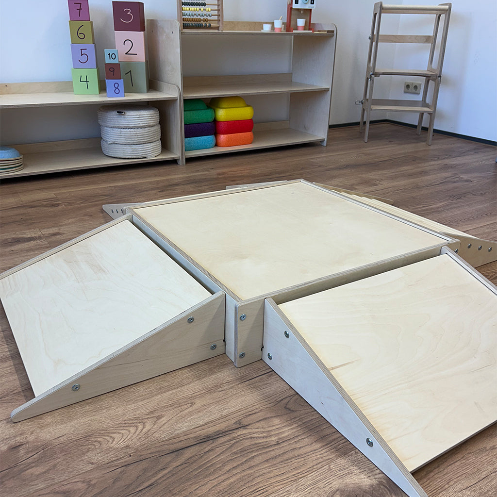 Krabbelbox aus Holz – inspiriert von Emmi Pikler – 16 cm