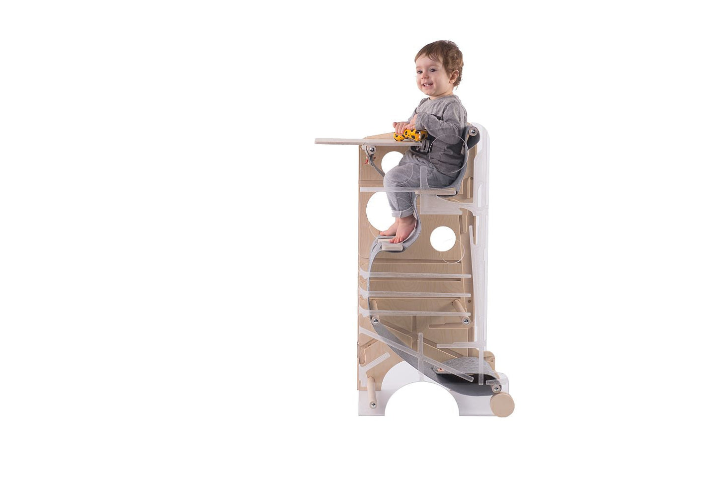 Leeas Turm XL – doppelter Montessori-Lernturm für zwei Kinder