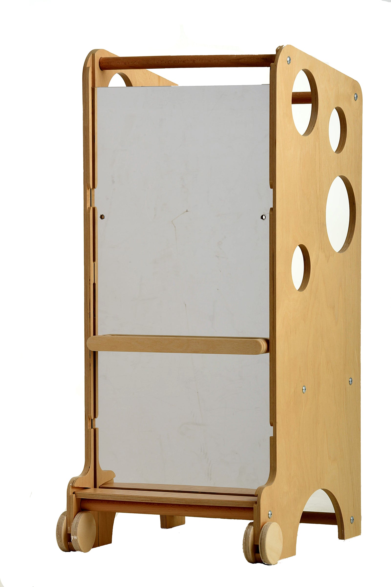 Montessori spiegel voor leertoren met optrekbalk