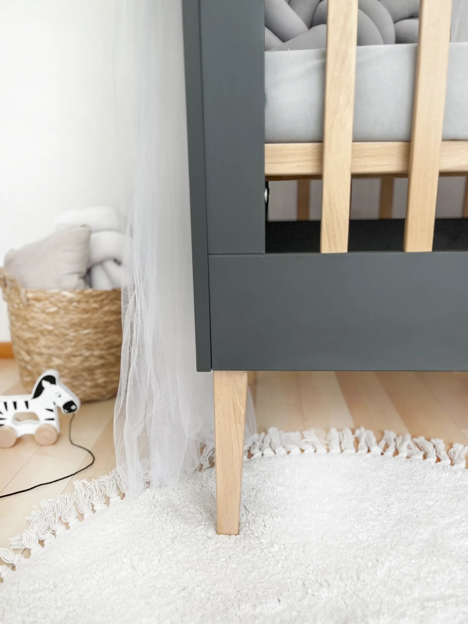 ATB ILA Babybett 120 × 60 cm – Grau – weitere Produktansicht 3