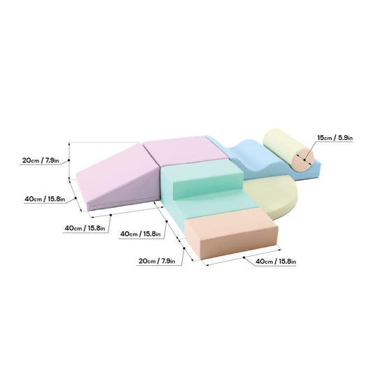 Soft Play Bundle - Explorer with Wedge - soft foam blocks