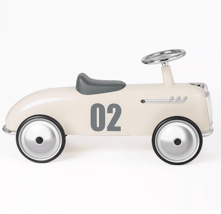 Baghera Roadster Vintage-Rutschauto – Elfenbein – Rutschauto