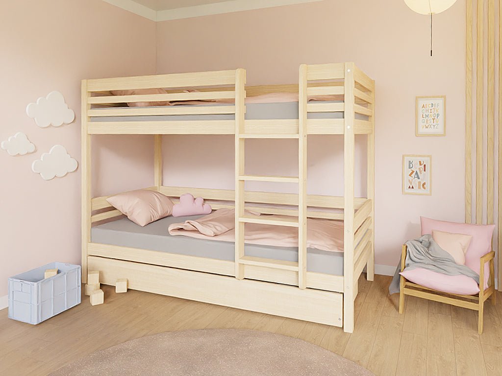 Benlemi Etagenbett TULY — 90×200 mit Leiter