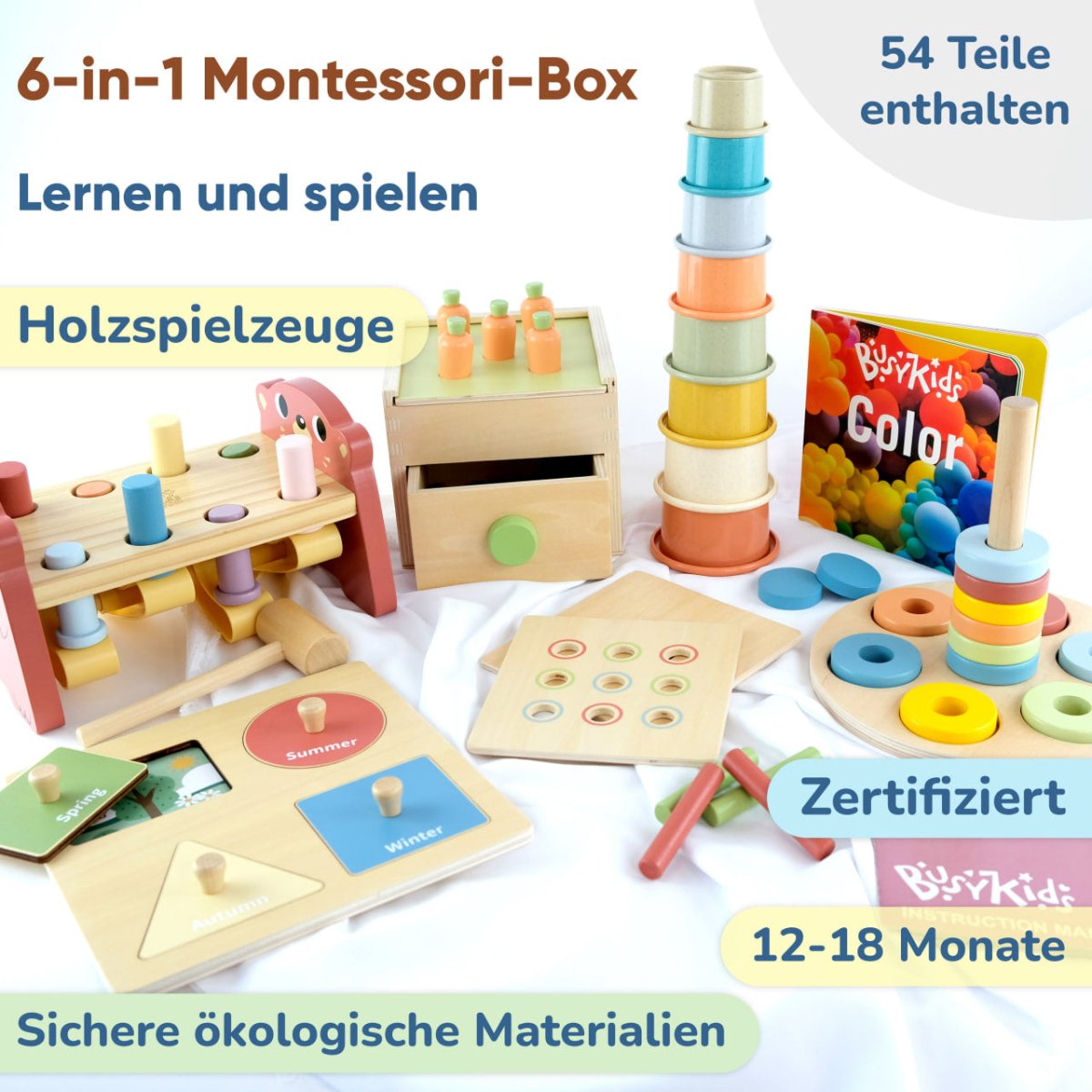 BusyKids Montessori box – 12-18 maanden – productbeeld 2