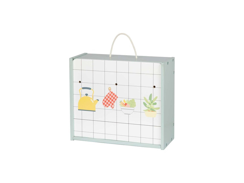 BusyKids mobiele houten speelkeuken – foto 1