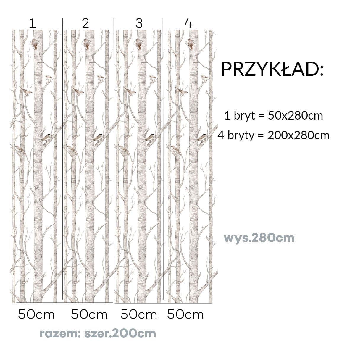 Dekornik Birch Forest kinderbehang