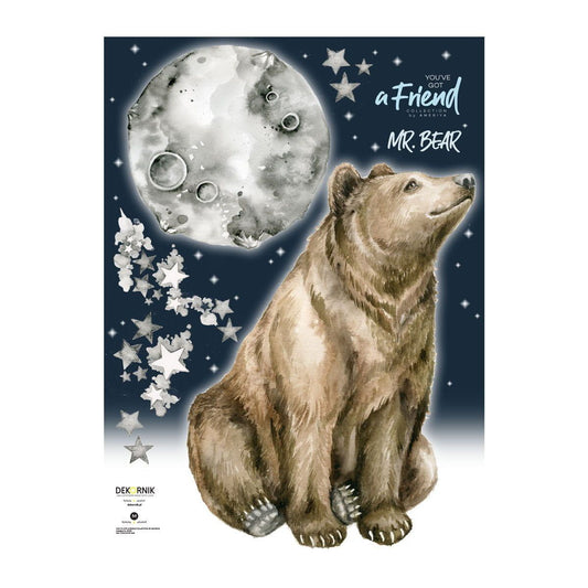 Dekornik Mr. Bear Good Night muursticker