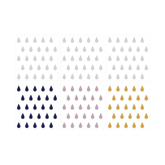 Set: Drops Navy Blue Lily Mustard -