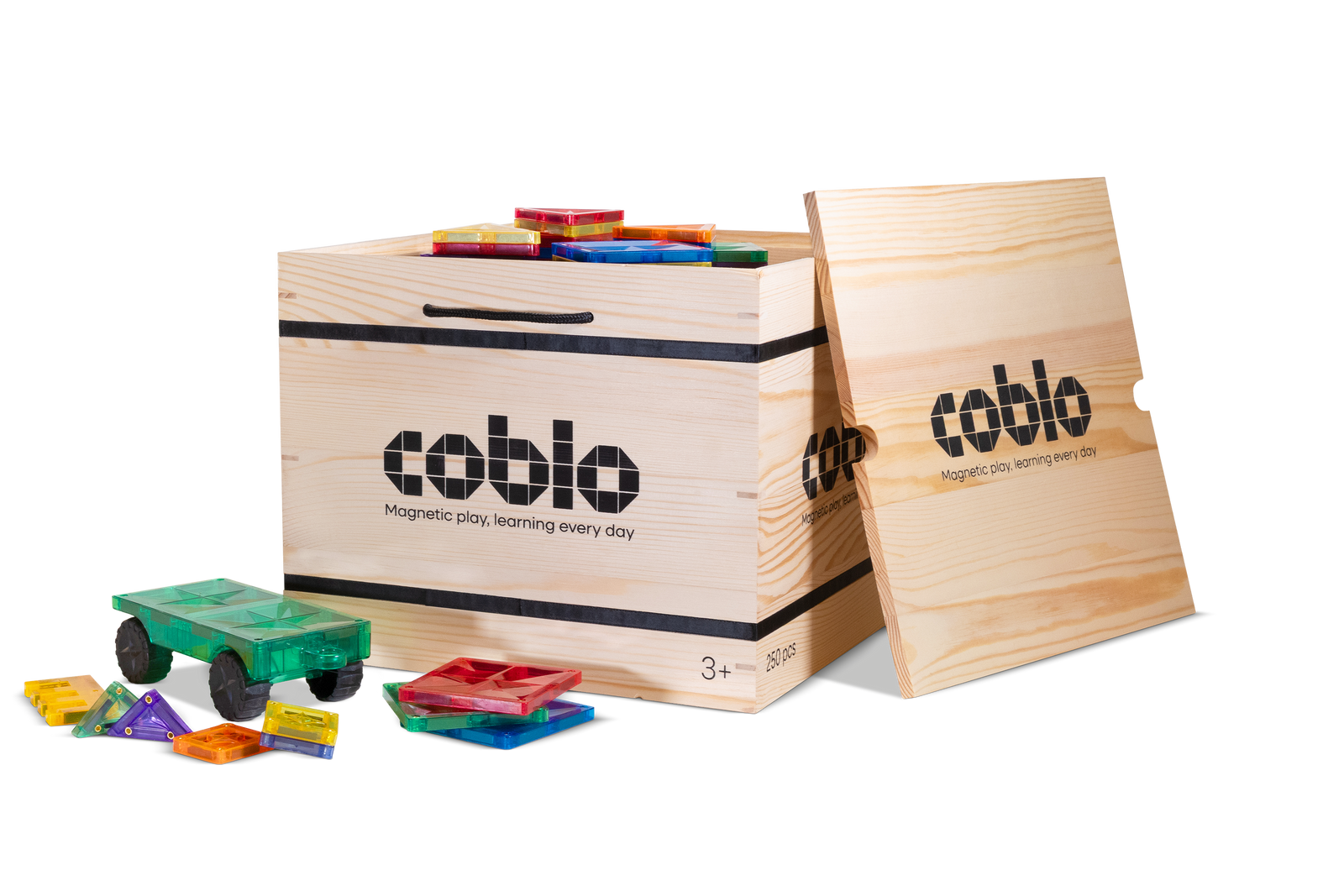 Coblo Magnetische Tegels Classic XL Box – 250 stuks verpakking