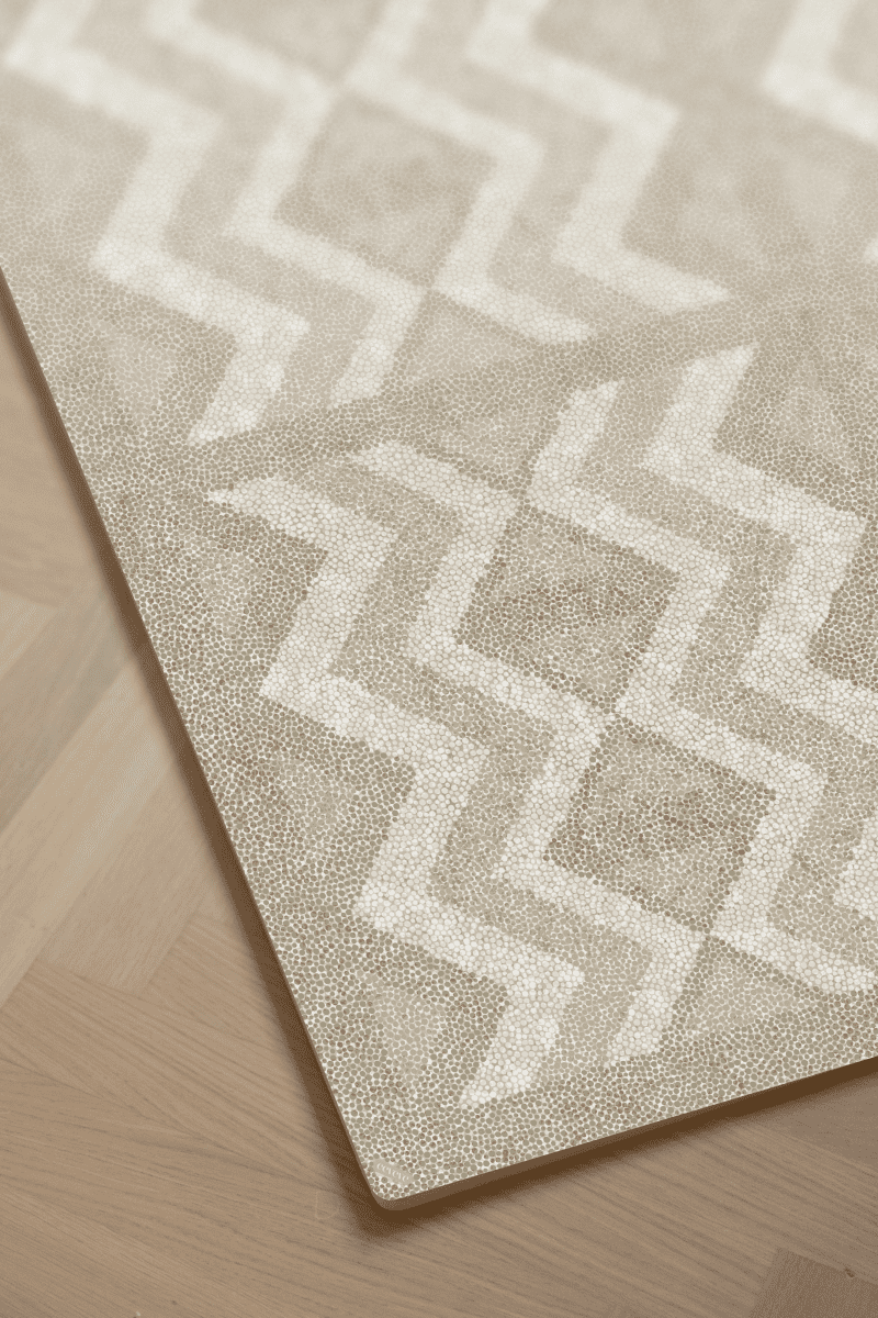 Eeveve speelmat Kilim Feather Gray, tegels van 60 x 60 cm en 1,2 cm dik