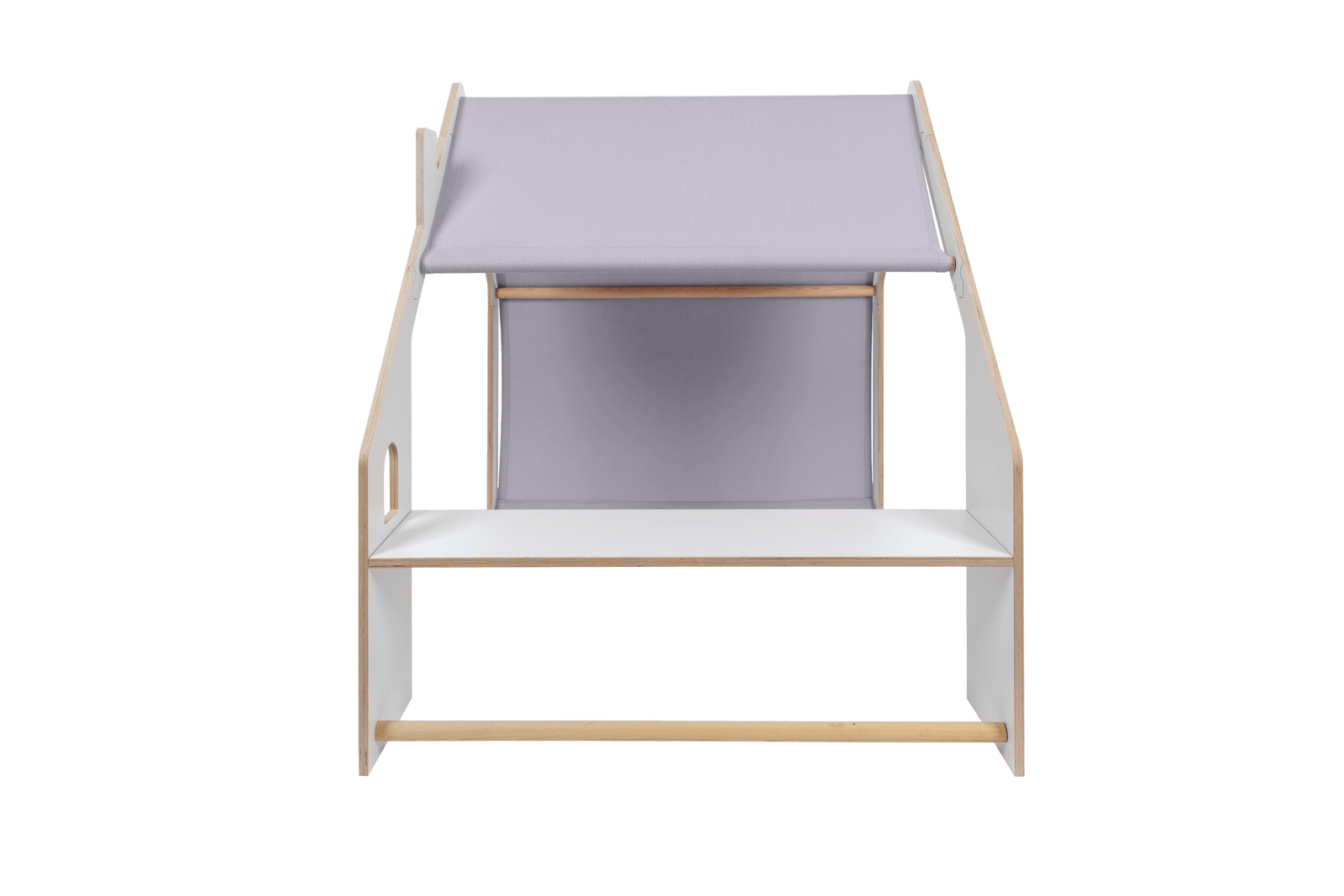 houten speelhuisje wit met blauw dak voor kinderkamer, aanvullende productfoto 6
