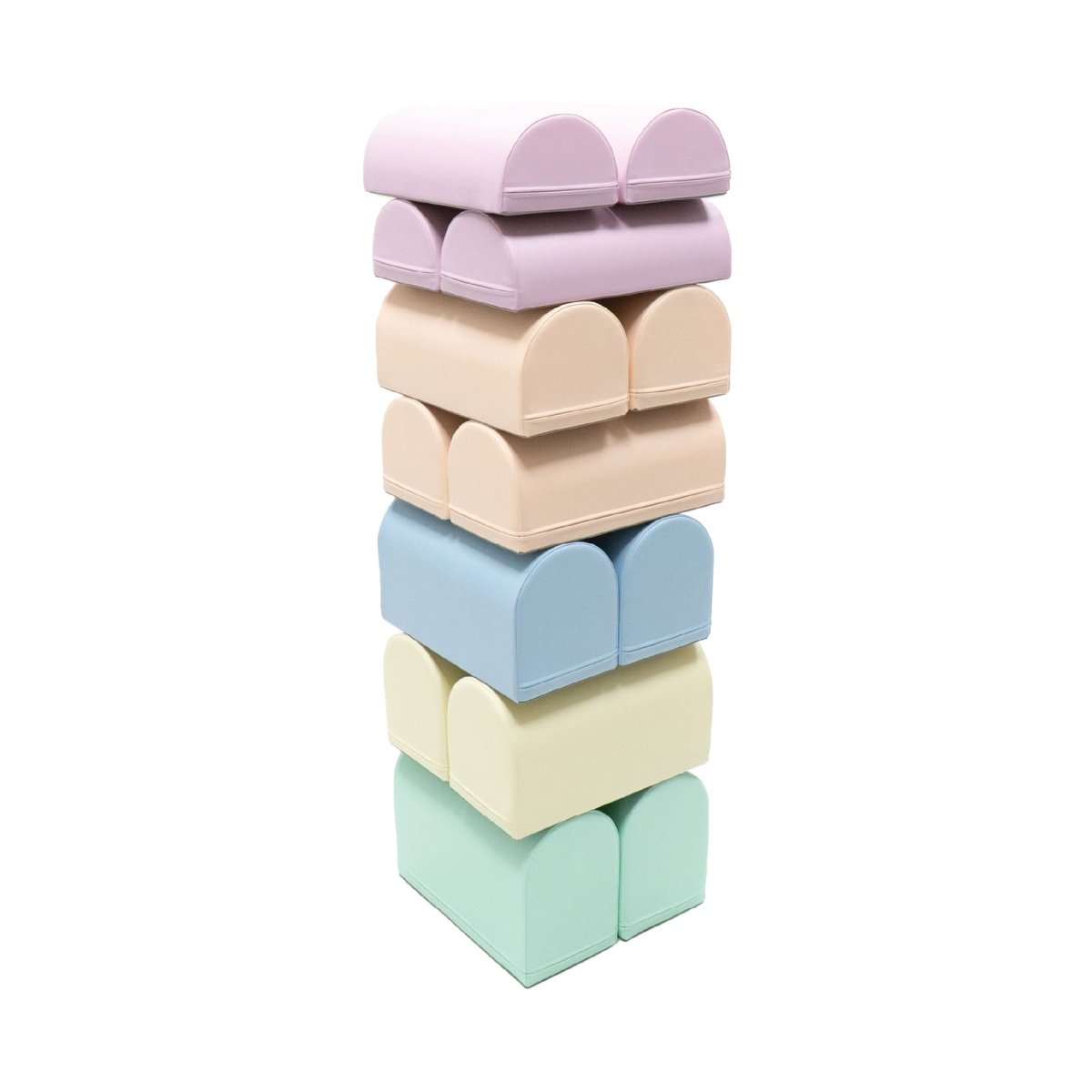 soft play set met modulaire foamblokken voor baby's peuters en kleuters
