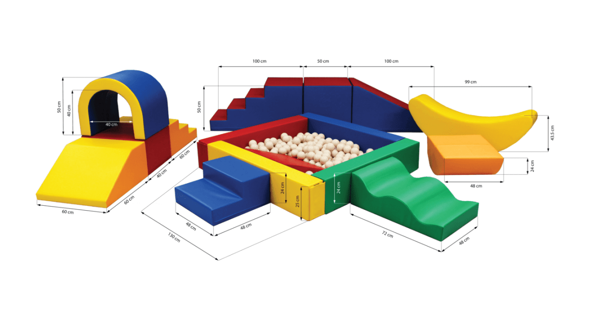 Soft Play Party set - Foam blokken feest set - Speelset