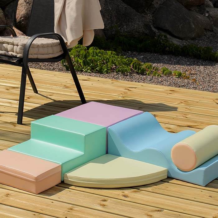 IGLU Explorer modulaire soft play set van foamblokken