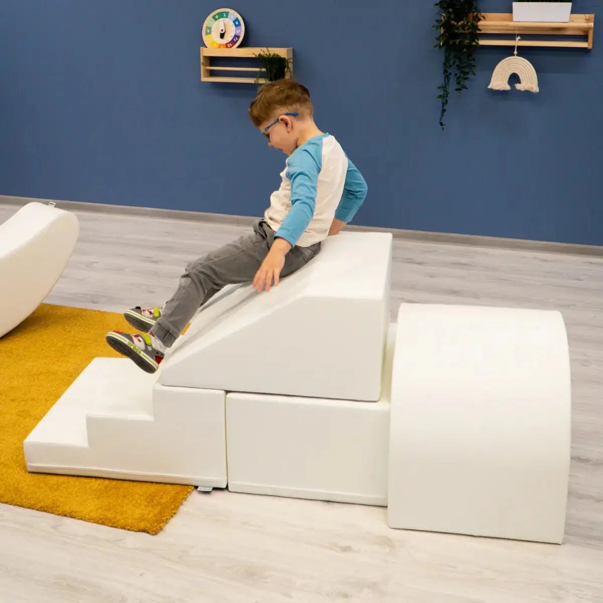 Soft Play Set - Tunnel foam speelset met tunnel, trap en glijbaan