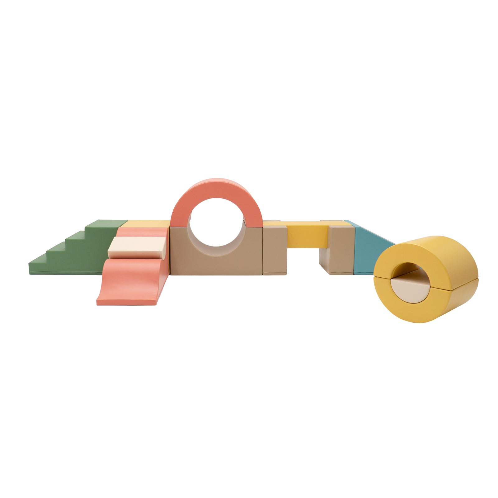 IGLU The Gym complete soft play set in Neutral Pastel