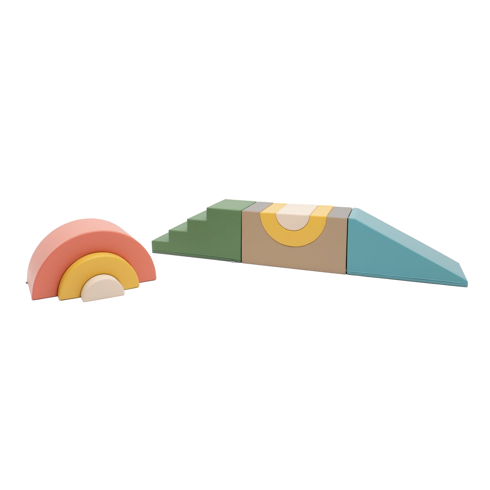 IGLU Tunnel Gym in Neutral Pastel met losse boogelementen