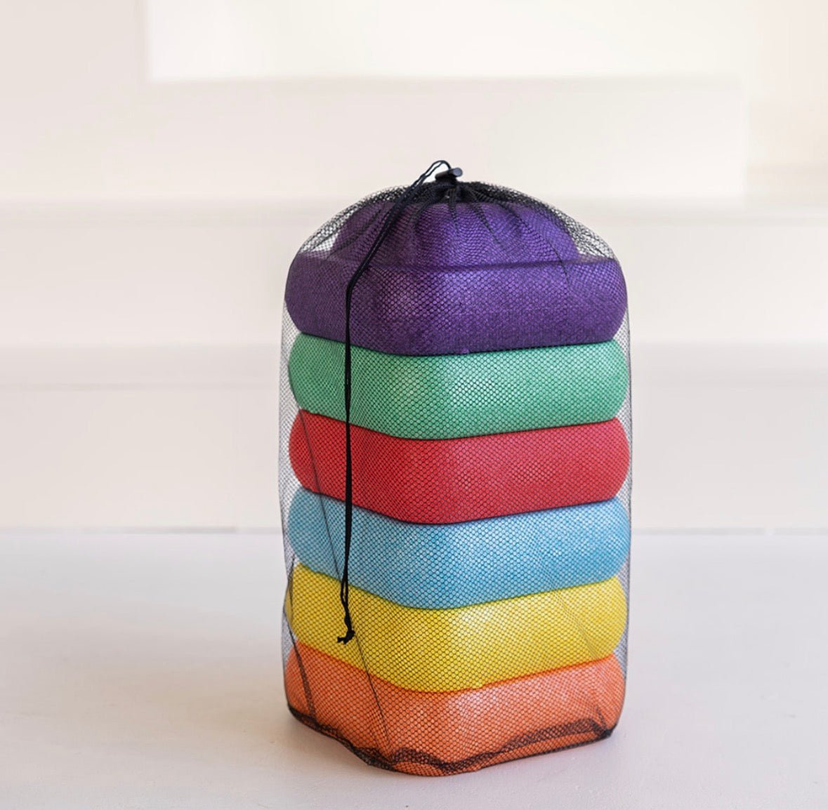 Jindl stapelstenen regenboog - 6 stuks -