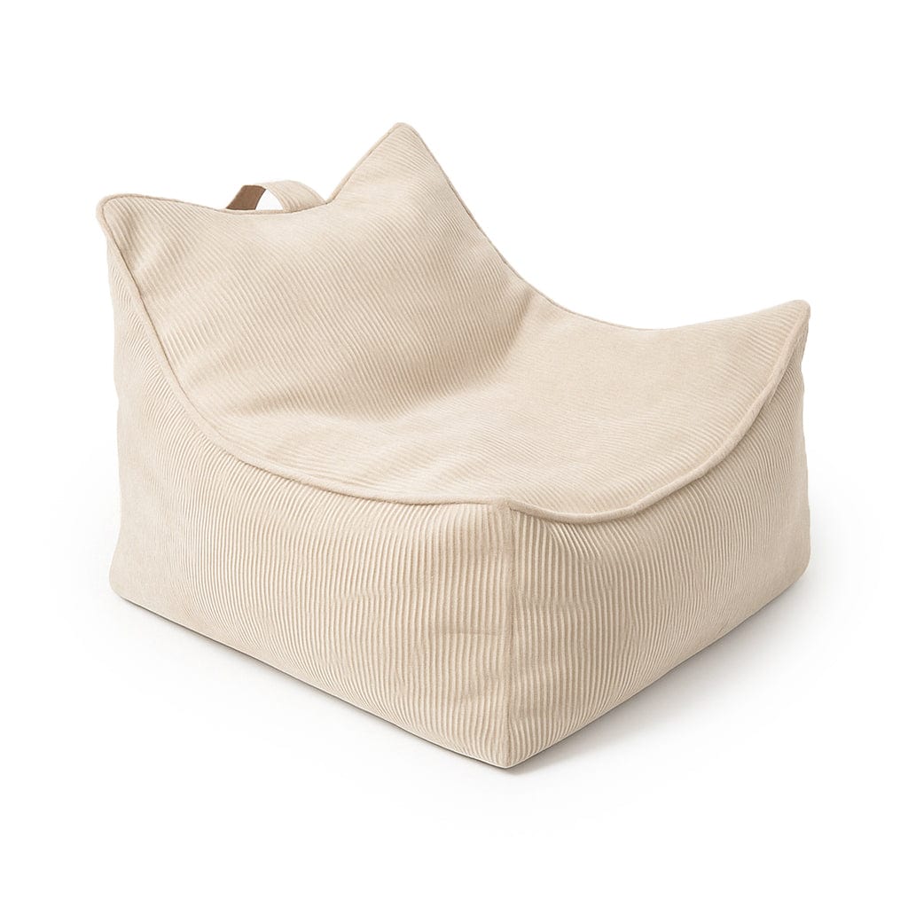 MeowBaby Slimcord Cord-Kindersitzsack in Beige