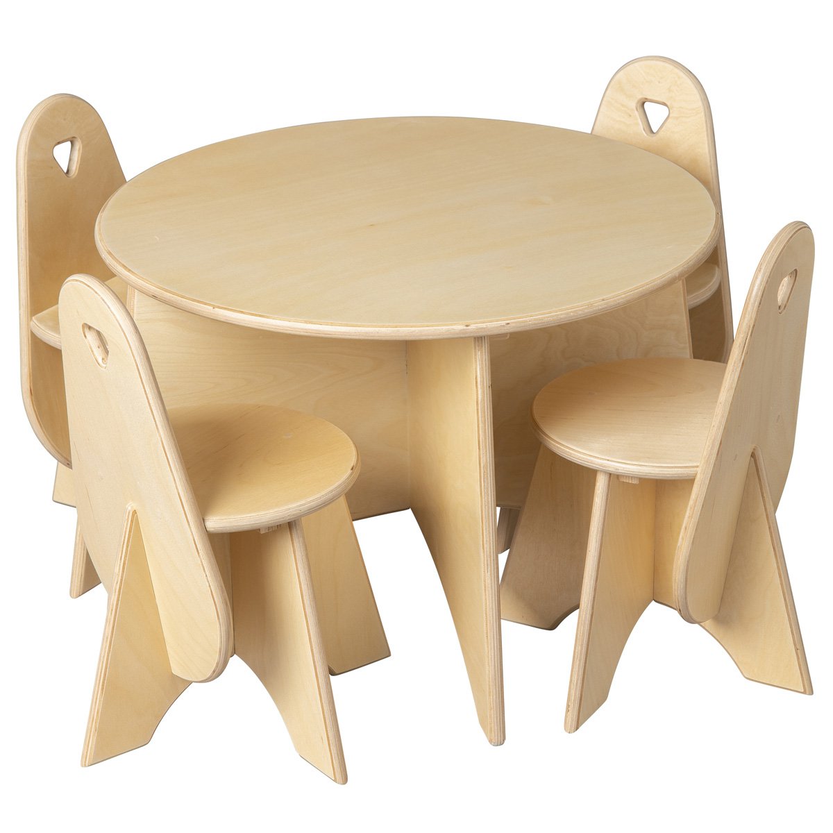 Kindertafel Apollo – Ronde houten kleutertafel Ø 75 cm -