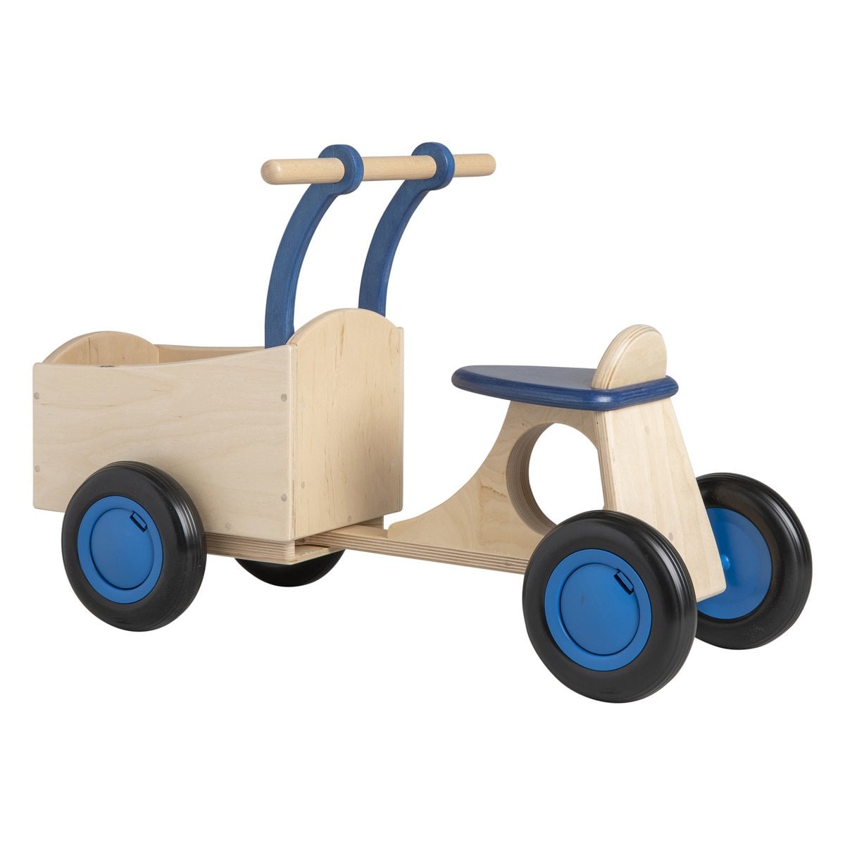 Van Dijk Toys houten loopbakfiets — blauw-