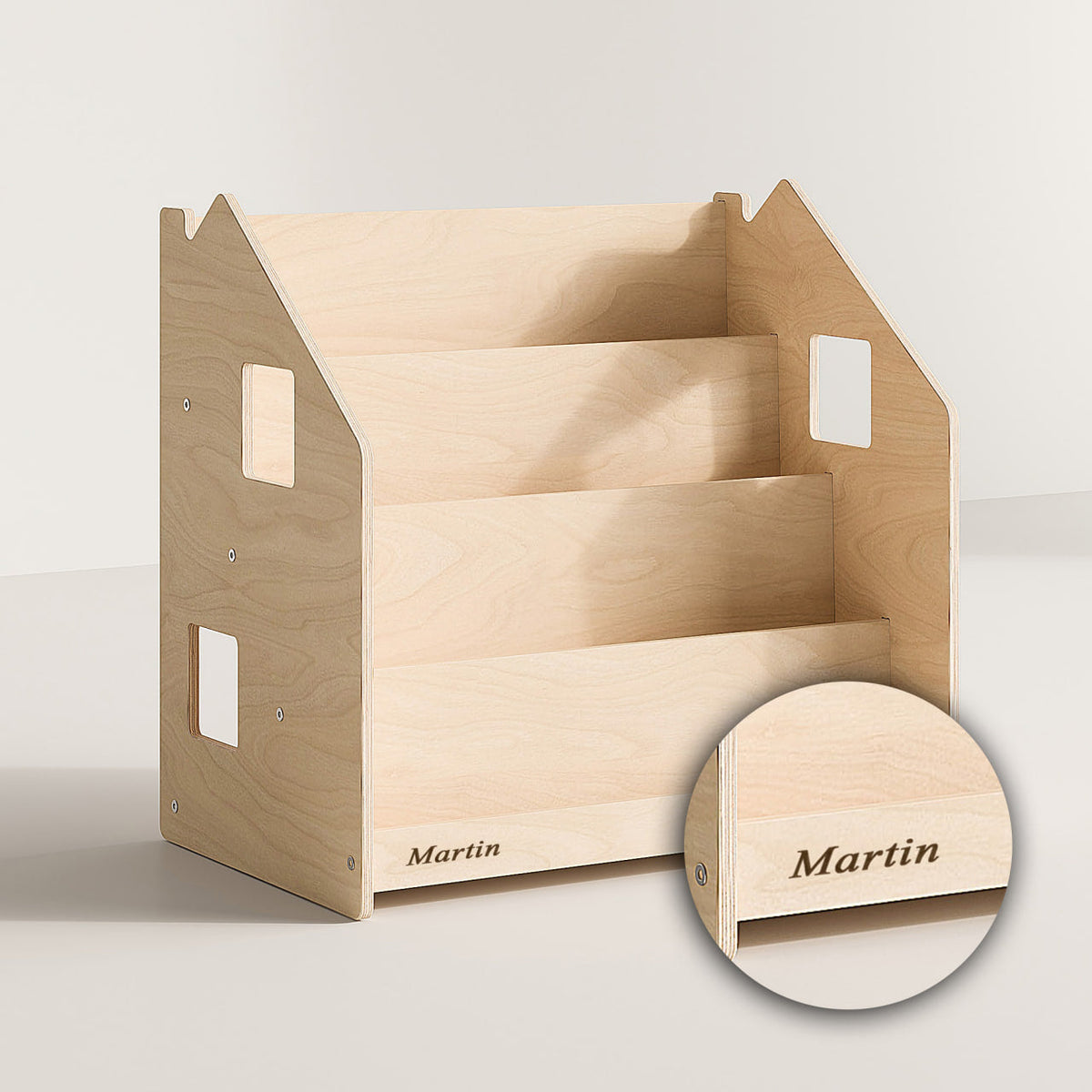 BusyKids Montessori boekenkast – naturel