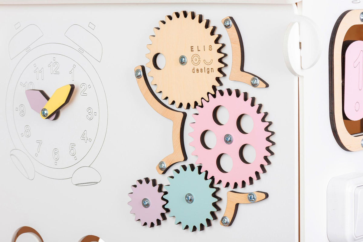 BusyBoard Sensory Play House White/Pastel - Limited Edition