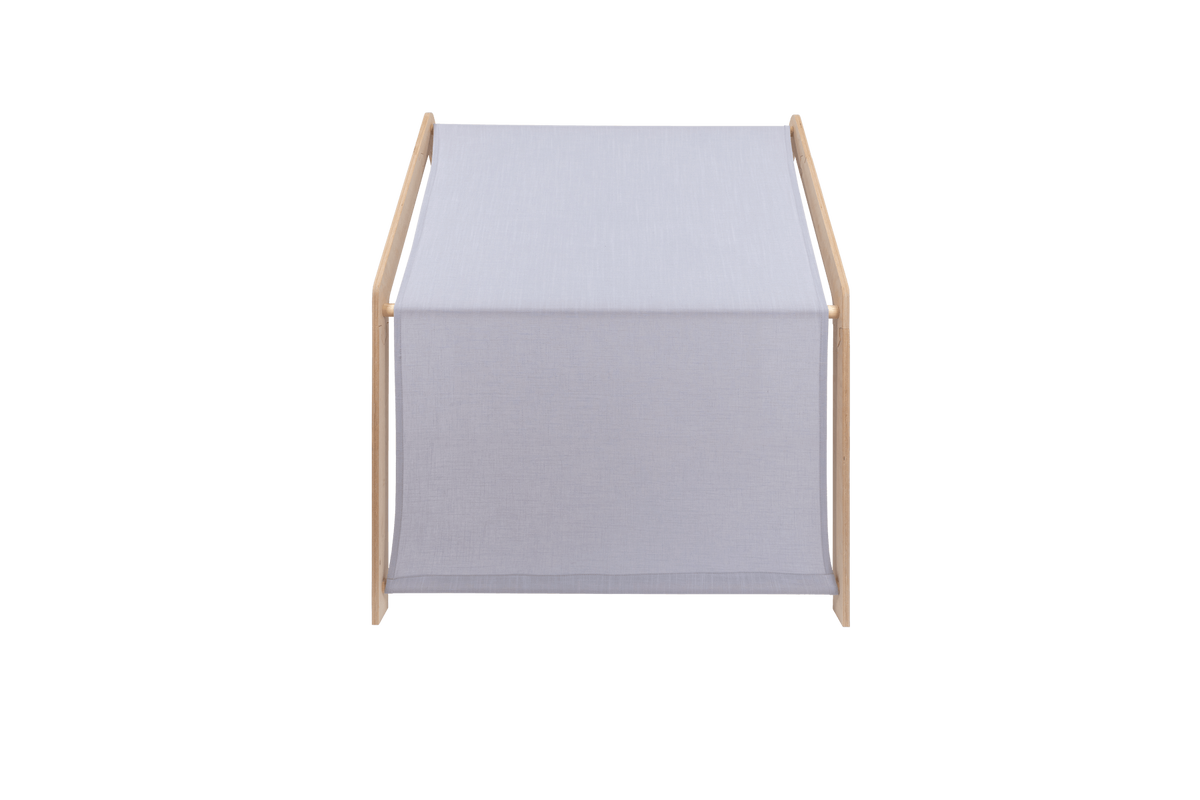houten speelhuisje naturel met blauw dak voor kinderkamer