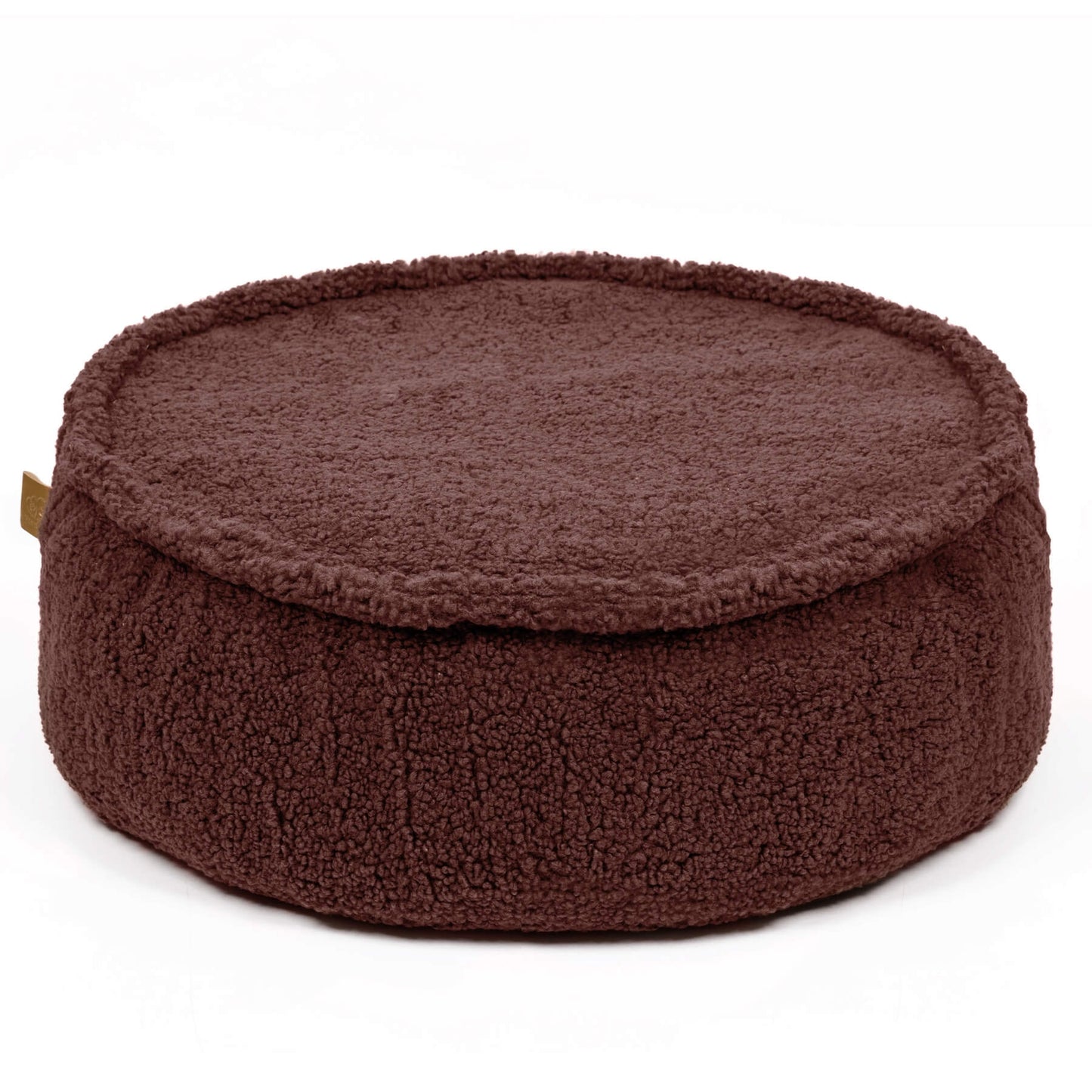 Bearly Round Pouf, Braun