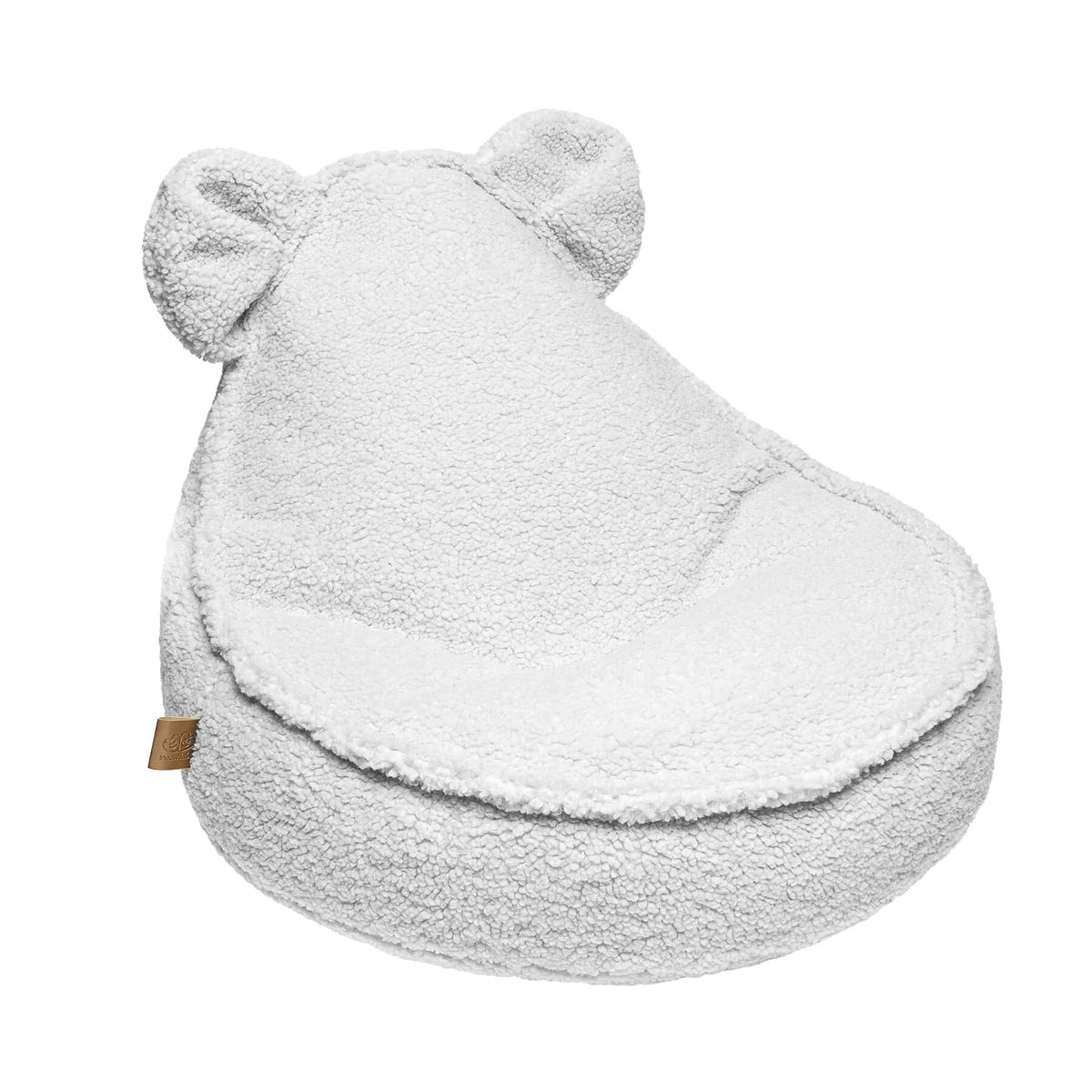 MeowBaby Bearly kinderzitzak met oortjes wit