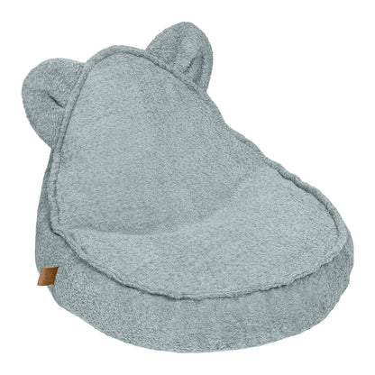 MeowBaby Boucle kinderzitzak met oortjes mint