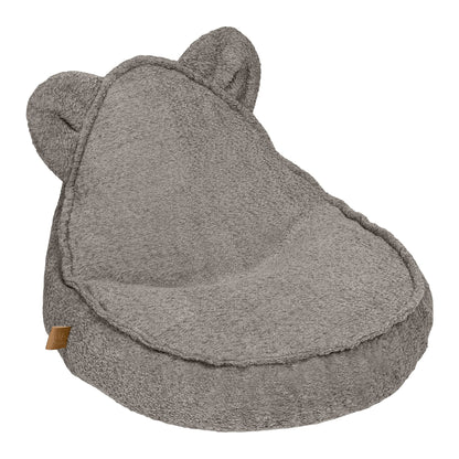 MeowBaby Boucle kinderzitzak met oortjes beige