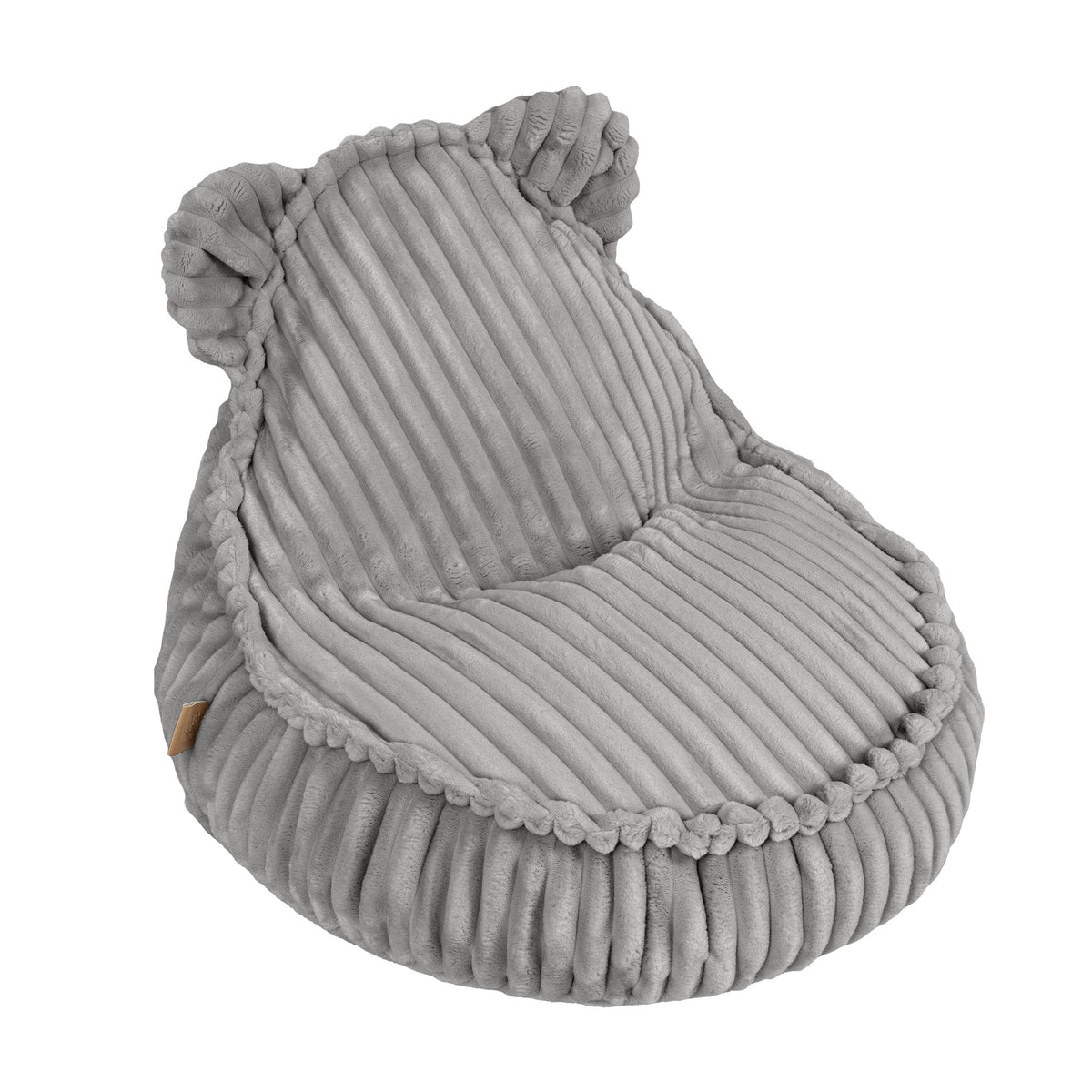 MeowBaby Churros kinderzitzak met oortjes lichtgrijs