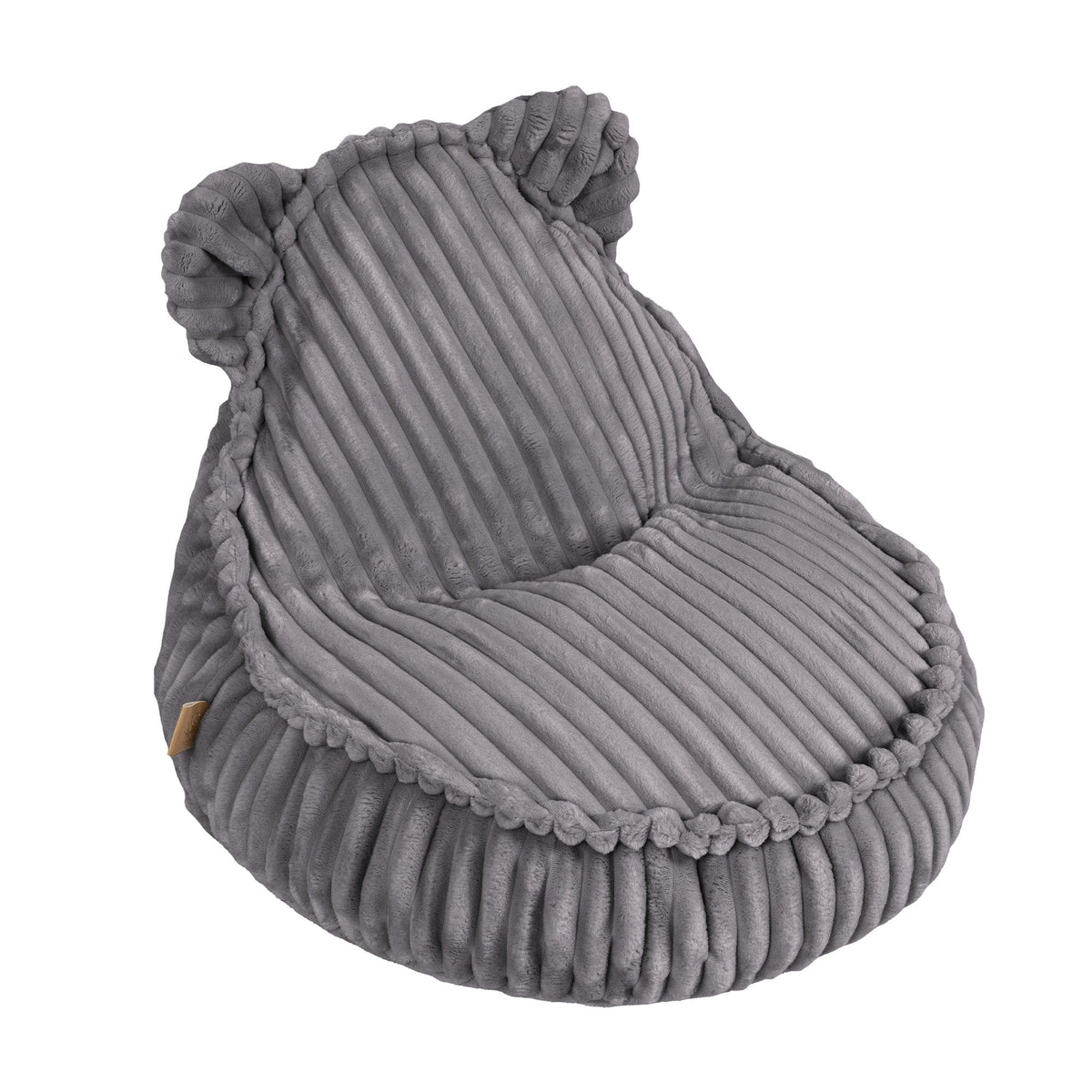 MeowBaby Churros kinderzitzak met oortjes grijs