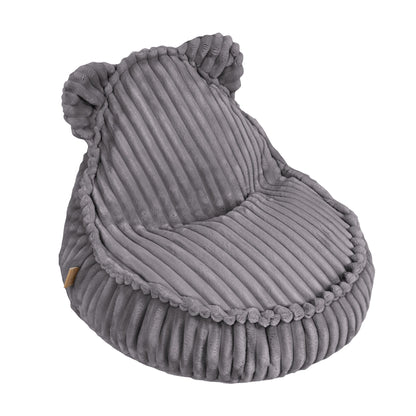 MeowBaby Churros kinderzitzak met oortjes grijs