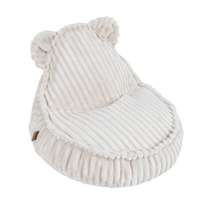 MeowBaby Churros kinderzitzak met oortjes wit