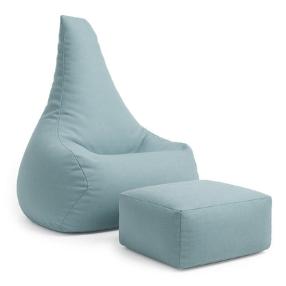 MeowBaby Tearo outdoor zitzak met voetensteun blauw