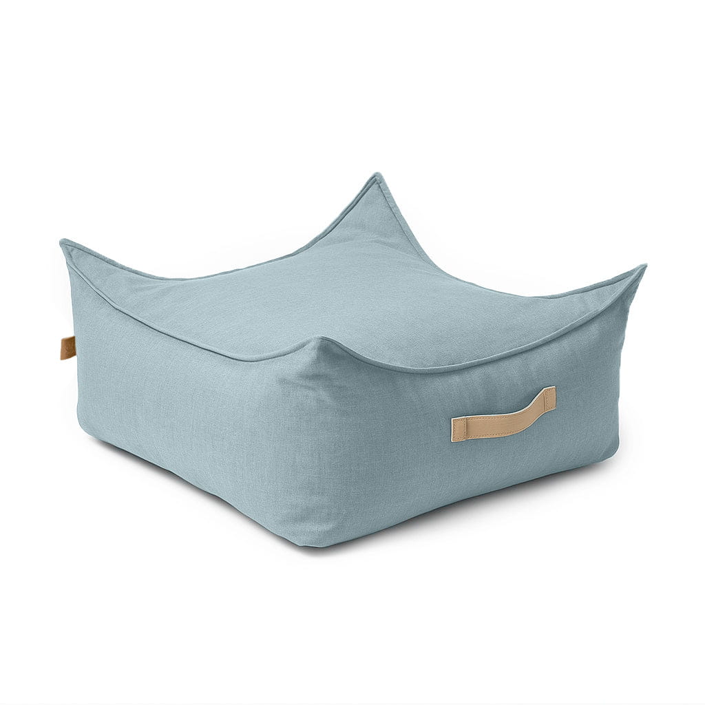MeowBaby Outzy outdoor vierkante zitzak blauw